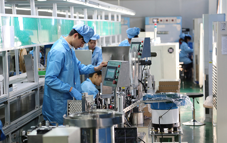 Atelier de production de batteries au lithium